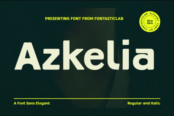 Azkelia: A Modern Sans Serif Typeface for Clean Digital Interfaces