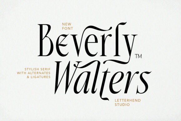 Beverlywalters Regular: A Sophisticated Serif for Editorial Design