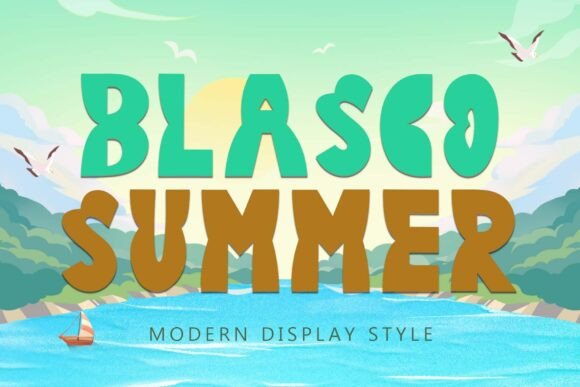 Blasco Summer: The Elegant Display Font for Crafters and Sellers