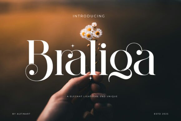 Braliga: A Modern Serif Font for Elegant Campaign Design