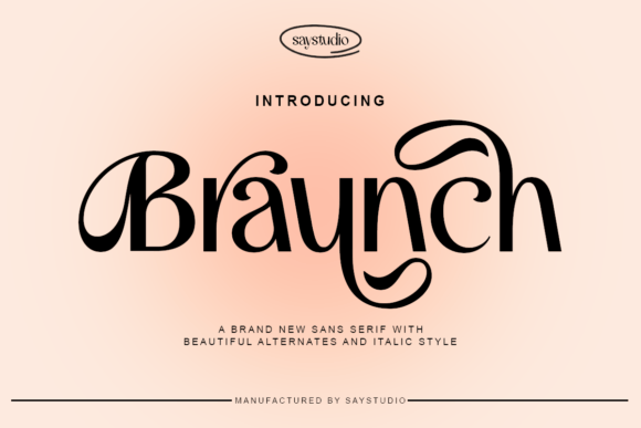 Braunch Typeface: Elevate Your Small Business Brand Identity