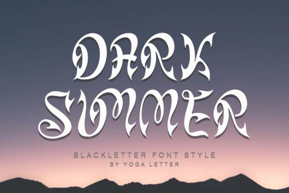 Dark Summer Typeface: Elevate Your Brand’s Visual Identity