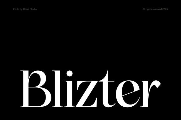Dksblizter Regular: Elevating Brand Identity with Elegant Serif Typography