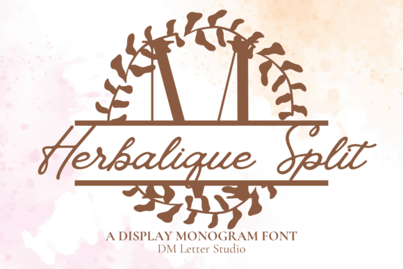 Herbalique Split Monogram: A Strategic Typeface Review for Campaign Design