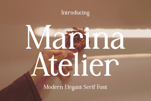 Marina Atelier: Elevating Brand Identity with Modern Serif Typography