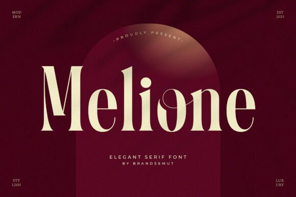 Melione: The Elegant Modern Display Serif Font for High-End Branding