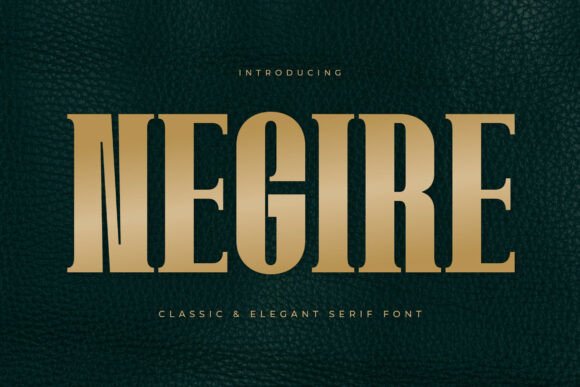 Negire Typeface Review: Elevating Brand Identity with Modern Elegance