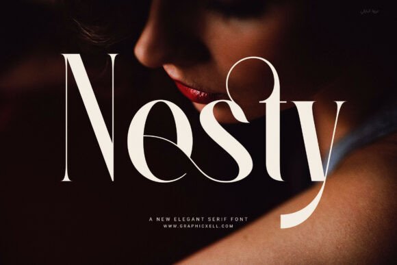 Nesty Elegant Serif Font: A Modern Typeface for Campaign Design