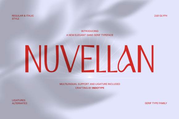 Nuvellan: A Modern Sans Serif Typeface for Clean Digital Experiences