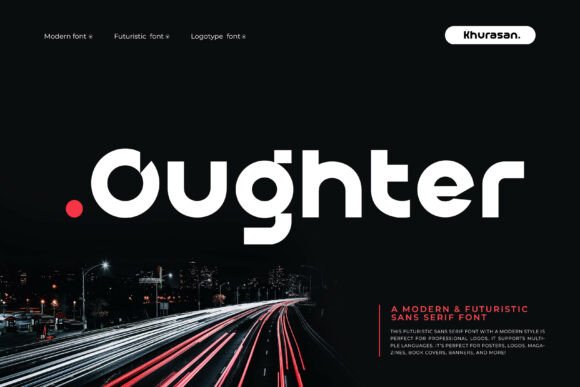 Oughter Typeface: A Modern Sans Serif for Clean Craft Branding