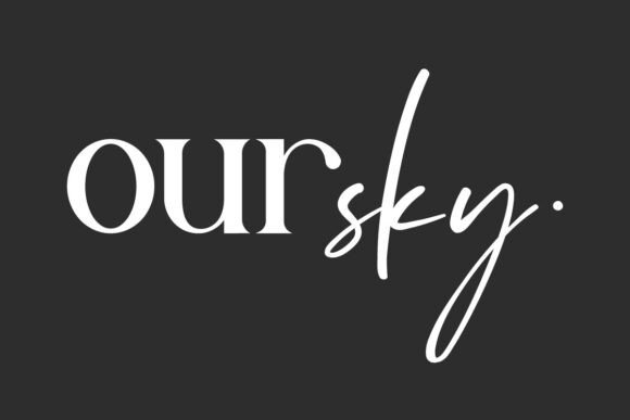 Our Sky Typeface: A Stylish Display Font for Modern Branding