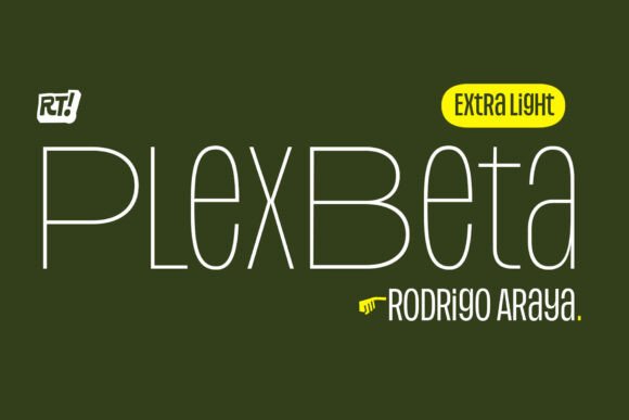 Plex Beta Extralight: A Refined Typeface for Modern Editorial Design