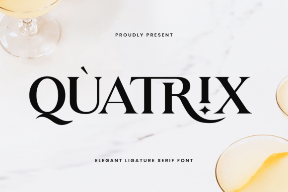 Quatrix Typeface: Elevating Digital Brand Identity with Refined Serif Elegance