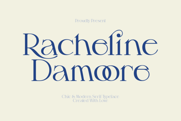 Racheline Damoore: A Chic Serif for Handmade Brands