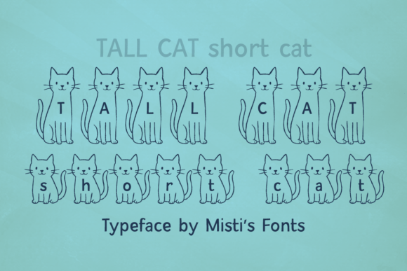 Tall Cat Short Cat: A Playful Decorative Typeface for Digital Branding