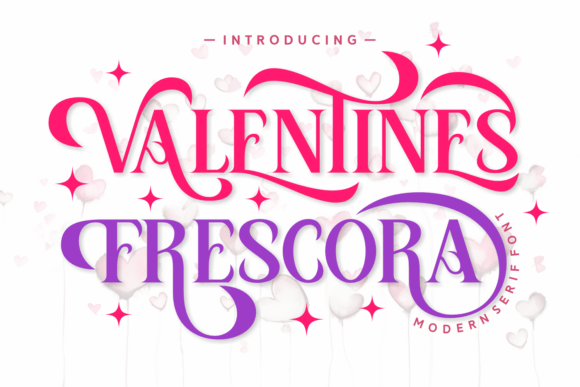 Valentine Frescora: A Serif Font for Elegant Brand Identity