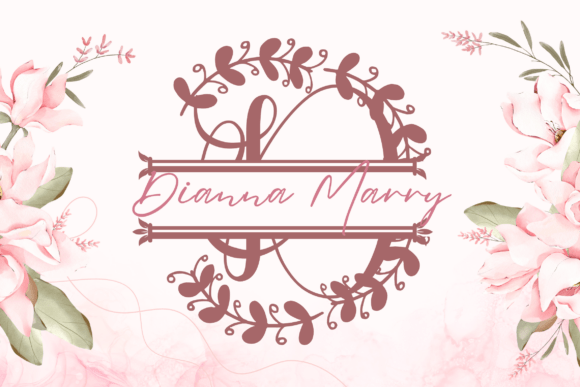 Wreathling Split Monogram: A Designer’s Take on Elegant Display Typography
